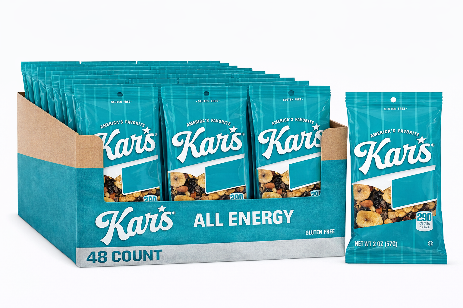 Kar's Nuts All Energy Trail Mix 2 oz - 48 Count