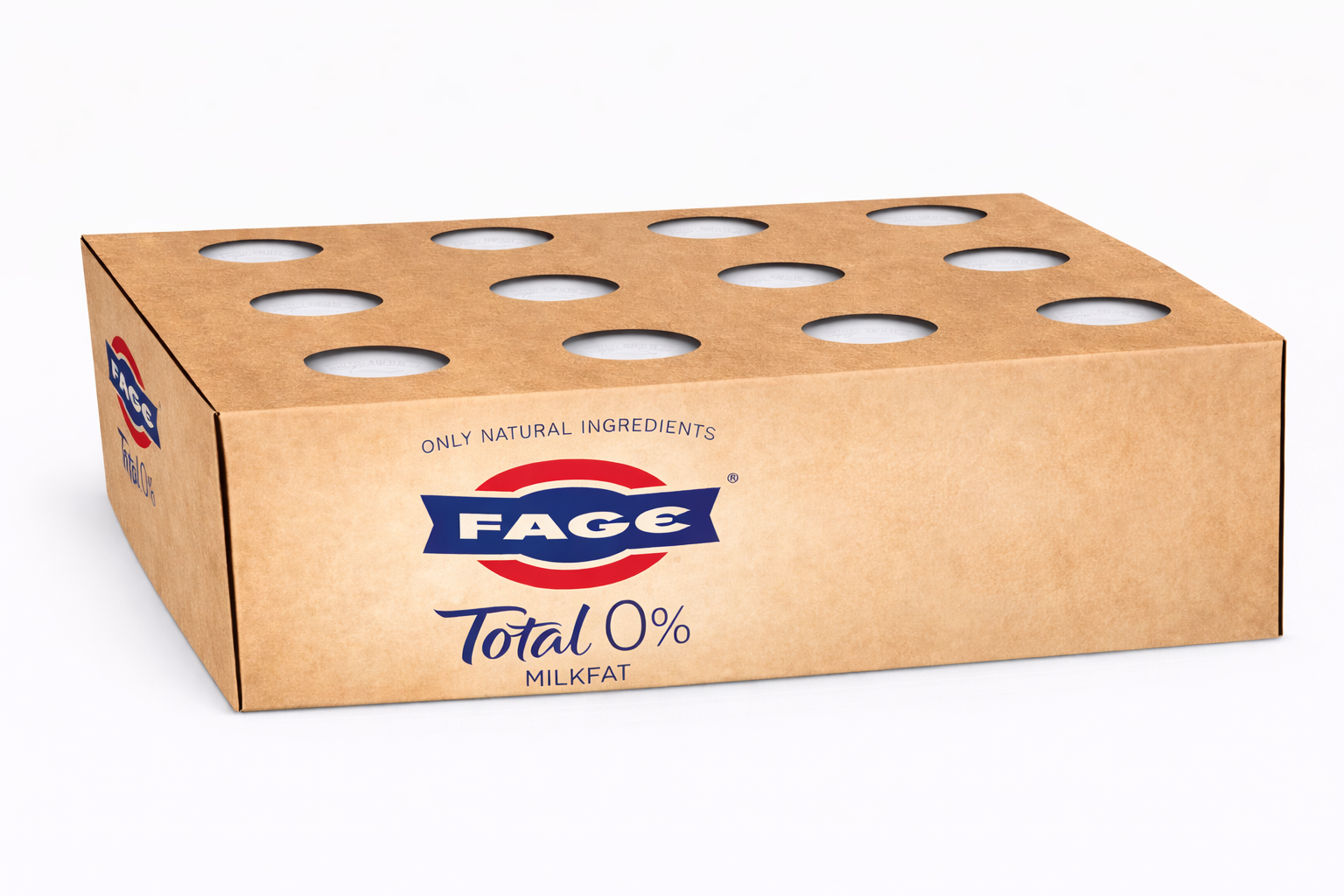 Fage Total 0% Plain Greek Yogurt 5.3 oz -12 Count
