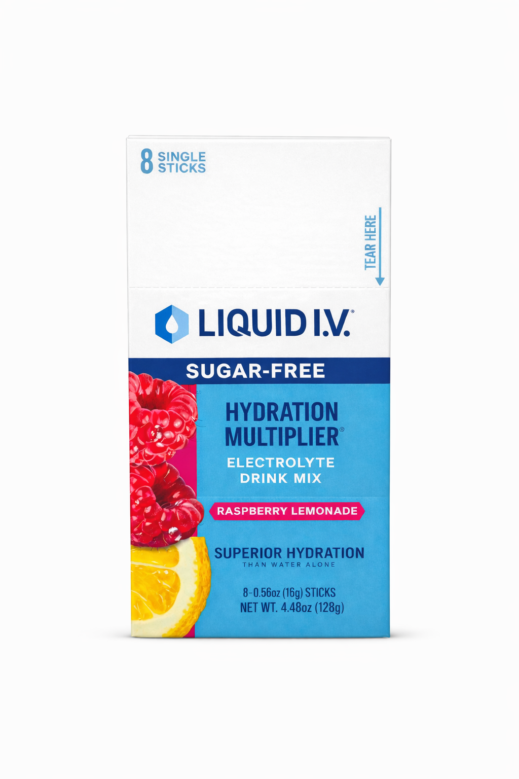 Liquid IV Raspberry Lemonade Electrolyte Powder 0.56oz - 8 Count